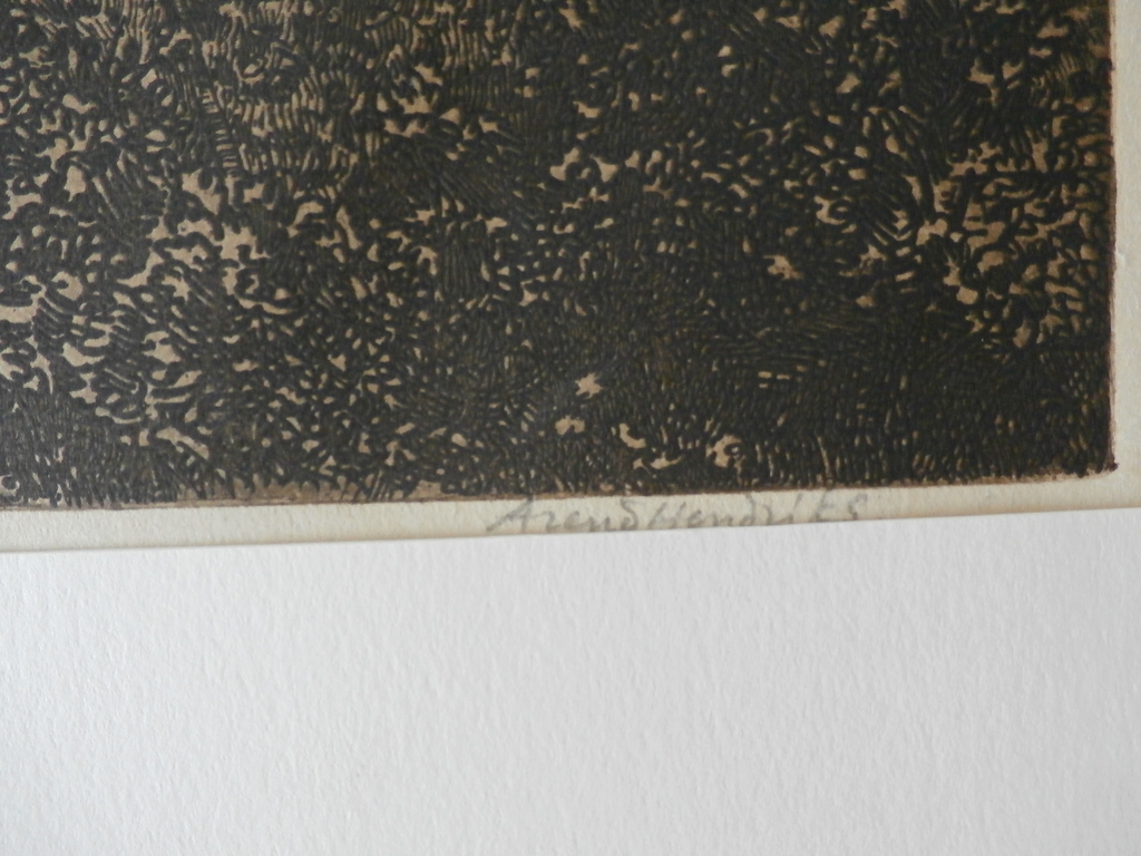 Arend Hendriks - ets: gezicht op gorcum kopen? Bied vanaf 70!