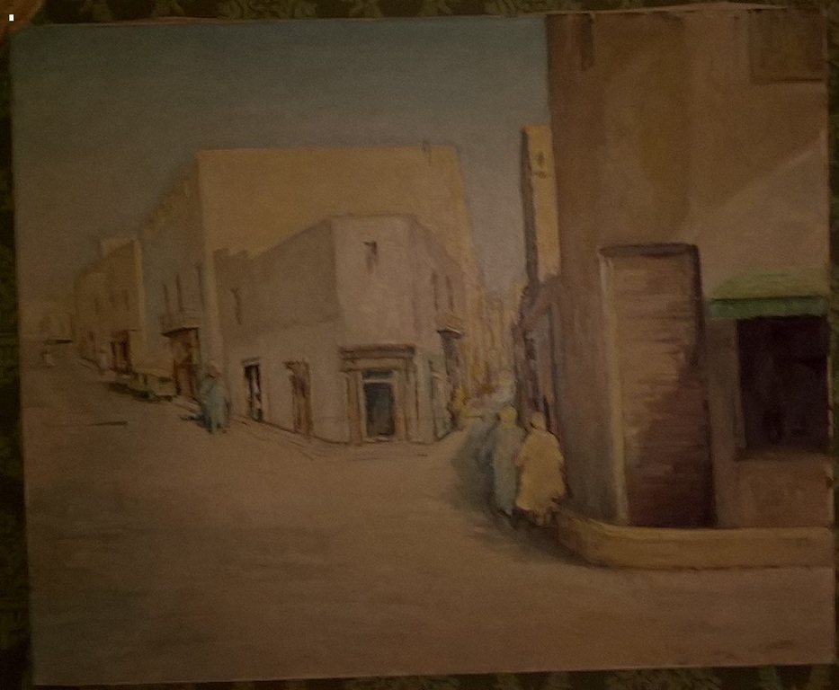 JJ van Oost, olieverf , stadsgezicht  kopen? Bied vanaf 100!