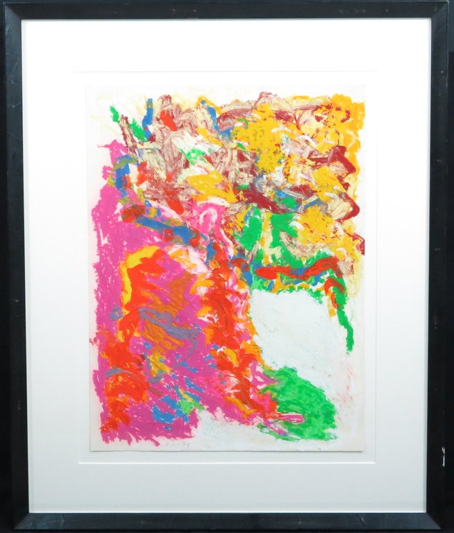 Jan Commandeur: Acryl, Zonder titel -Ingelijst kopen? Bied vanaf 100!