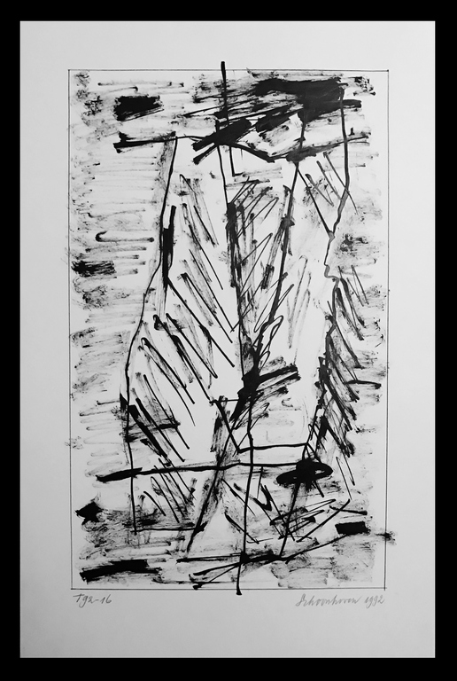 Jan Schoonhoven Oost-Indische inkt tekening T92-16 - 1992 kopen? Bied vanaf 2400!