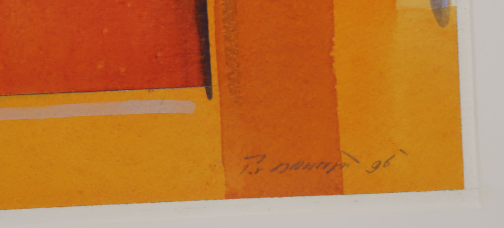 Peter van Drumpt: Aquarel, Z.T. kopen? Bied vanaf 40!