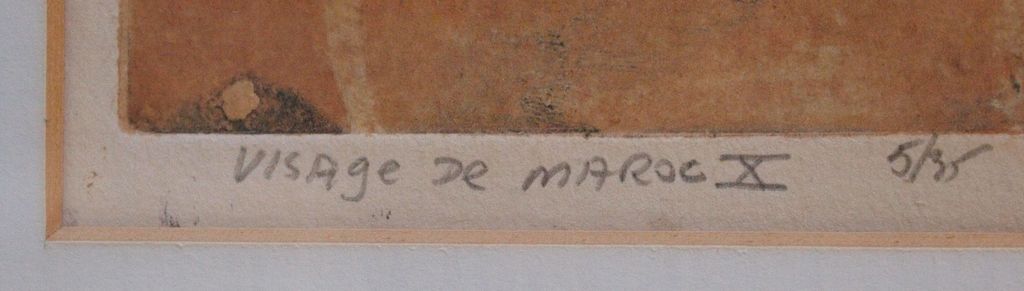 Ru van Rossem: gem. technieken, Visage de Maroc X, 5/35 kopen? Bied vanaf 180!