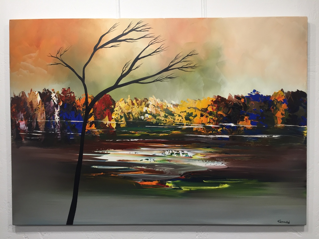 Gena Genadyj  gemengde technieken op doek verkocht voor € 145!