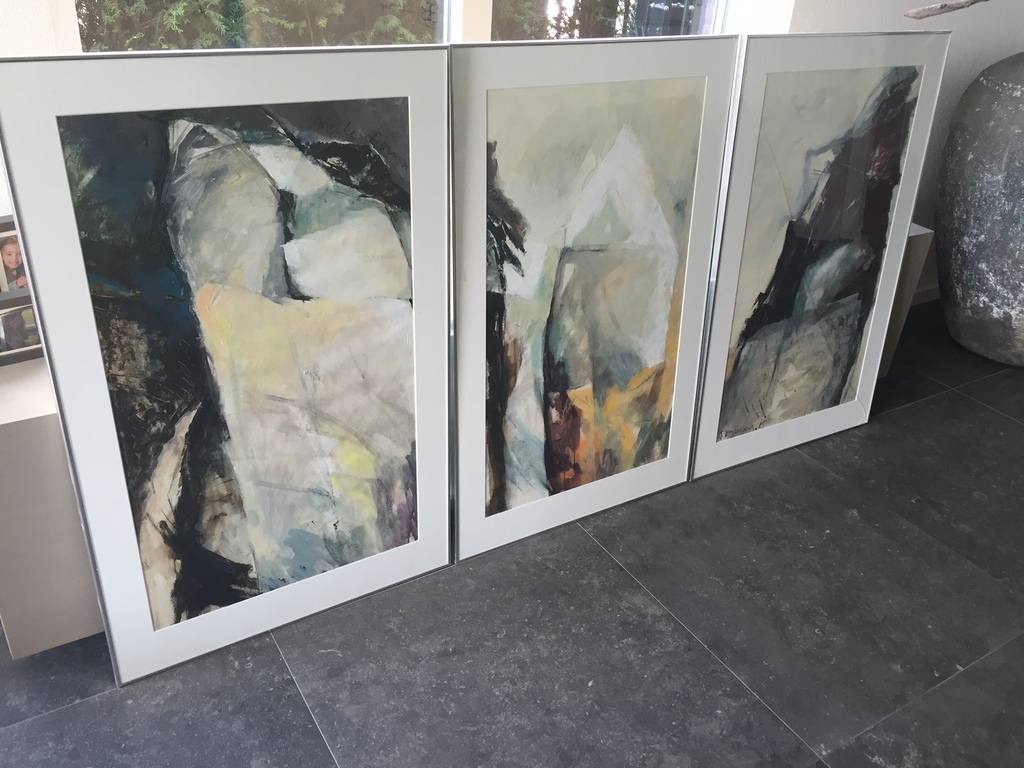 Angele Donjacour, Drieluik, Acryl kopen? Bied vanaf 600!