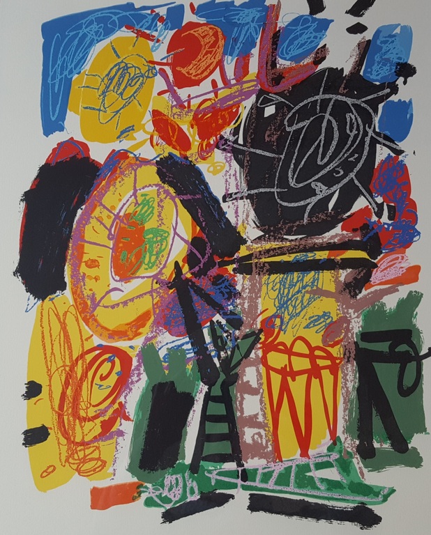 Kees Salentijn - zeefdruk 126/200, gesigneerd (groot) verkocht voor € 60!