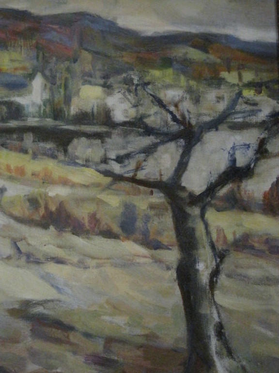 Toon Pluijmers 1910-1967 olieverf "bergachtig landschap" omstreeks 1940 kopen? Bied vanaf 1!