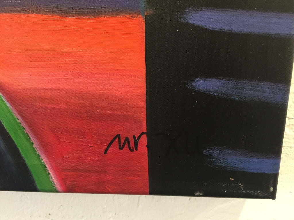 MR XU   op 3 D Doek gesigneerd. kopen? Bied vanaf 99!
