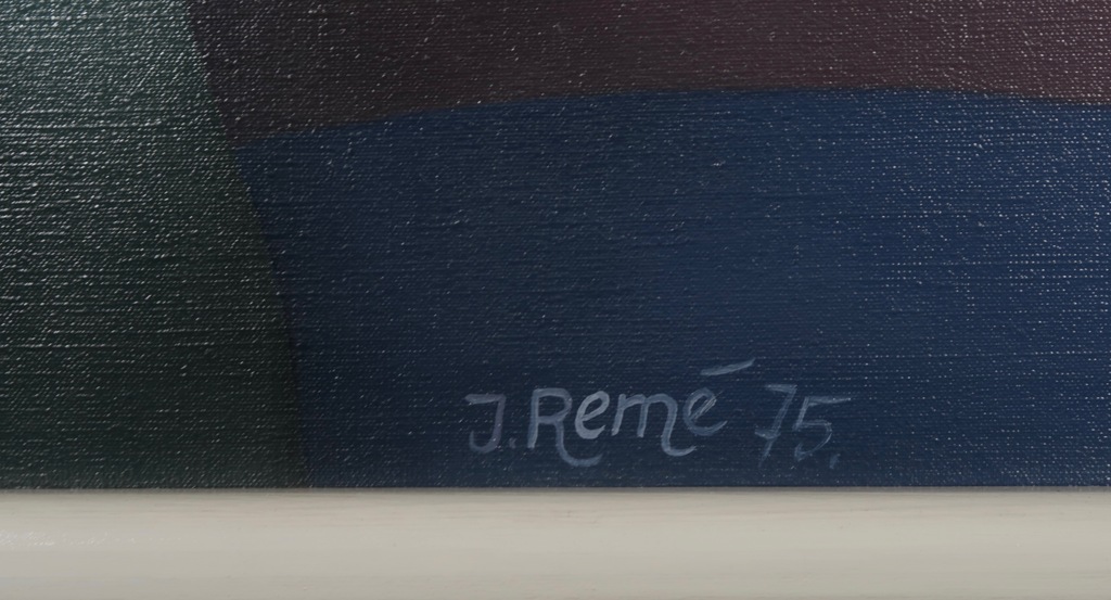 Jorg Reme: Olieverf, Zonder titel - Ingelijst (Zeer groot) kopen? Bied vanaf 750!