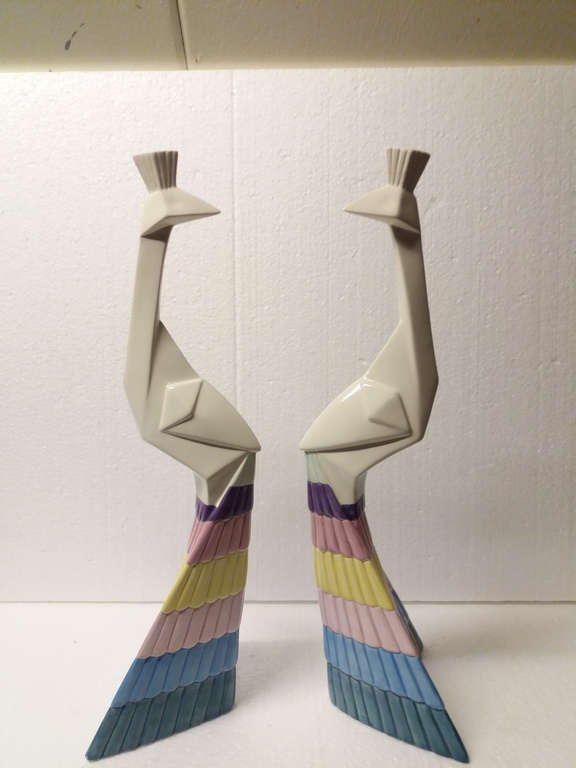 2 x keramische pauw kopen? Bied vanaf 1!