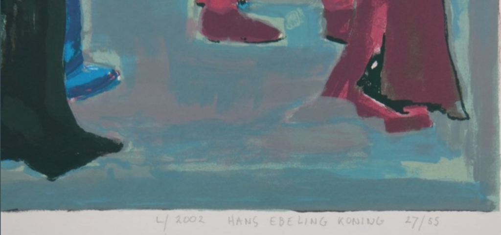 Hans Ebeling Koning: Zeefdruk, Bos L kopen? Bied vanaf 1!