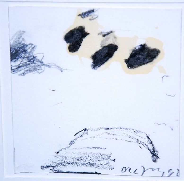 Leo de Jong: Gemengde Techniek op papier. Compositie verkocht voor € 40!