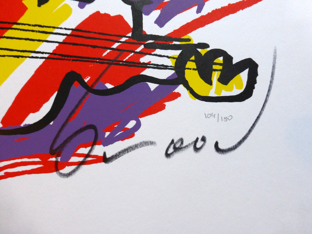 HERMAN BROOD, Grote en HANDGESIGNEERDE Zeefdruk ELVIS kopen? Bied vanaf 149!