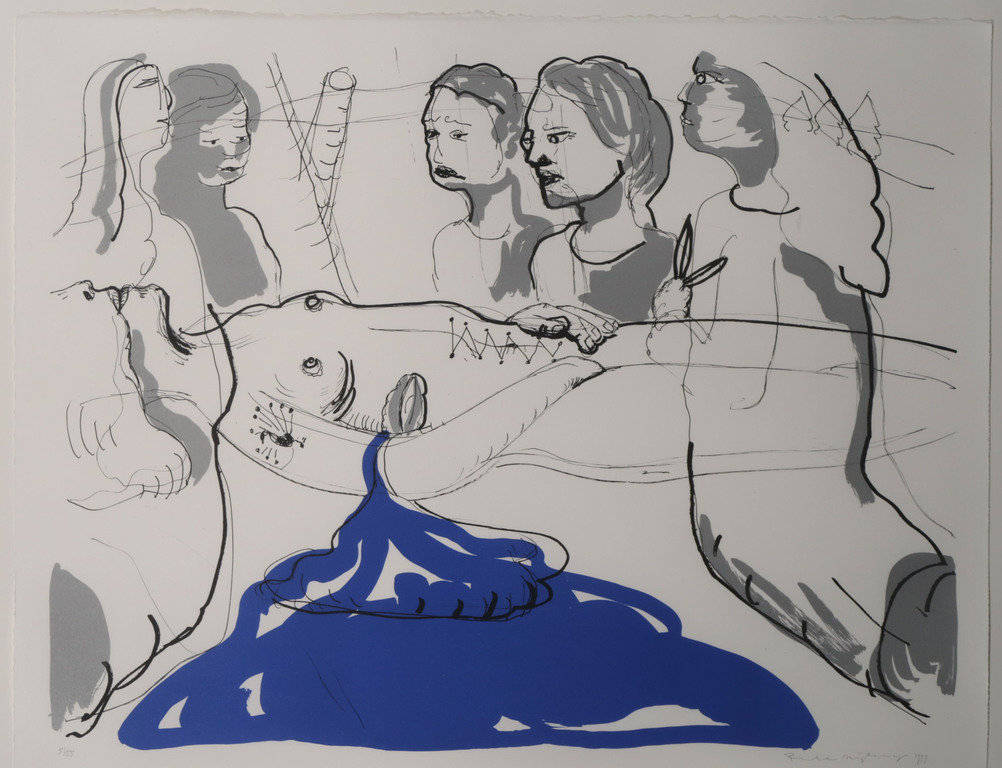 Rinke Nijburg: Litho, Ontmoeting - Ingelijst kopen? Bied vanaf 1!