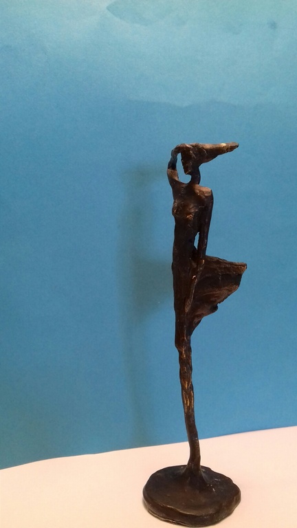 Verbronsd sculptuur - Kijk naar de toekomst - kopen? Bied vanaf 23!