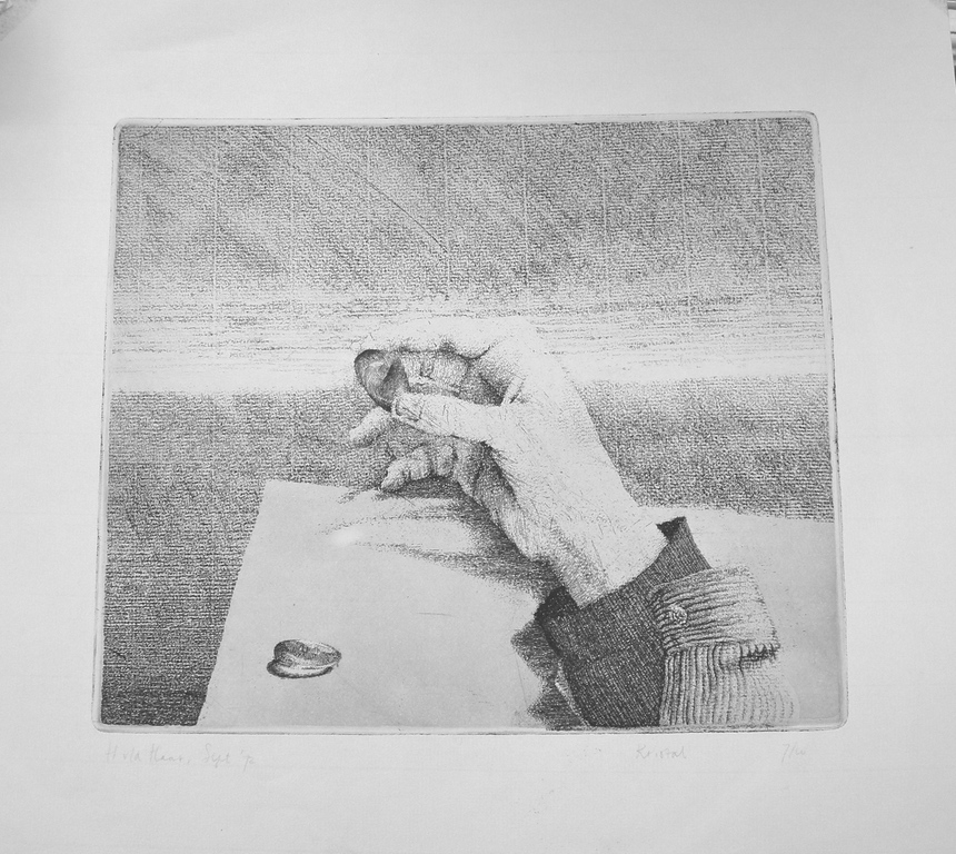 Henk van der Haar, ets: Kristal kopen? Bied vanaf 35!