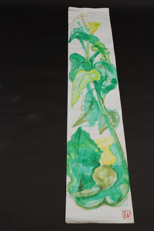 ERNST VIJLBRIEF (1934-2010) aquarel op rijstpapier kopen? Bied vanaf 1!