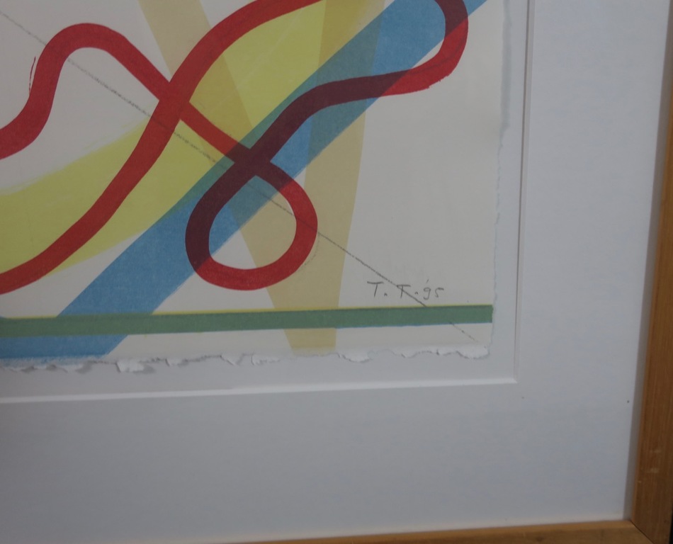 Toon Teeken: Zeefdruk, Z.T. II - Ingelijst kopen? Bied vanaf 20!