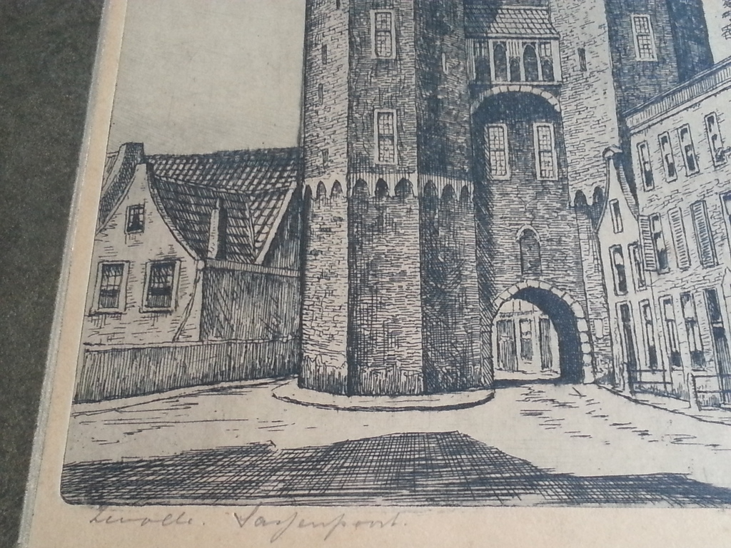 Marius Janssen. Sassenpoort, Zwolle. (1929) kopen? Bied vanaf 30!