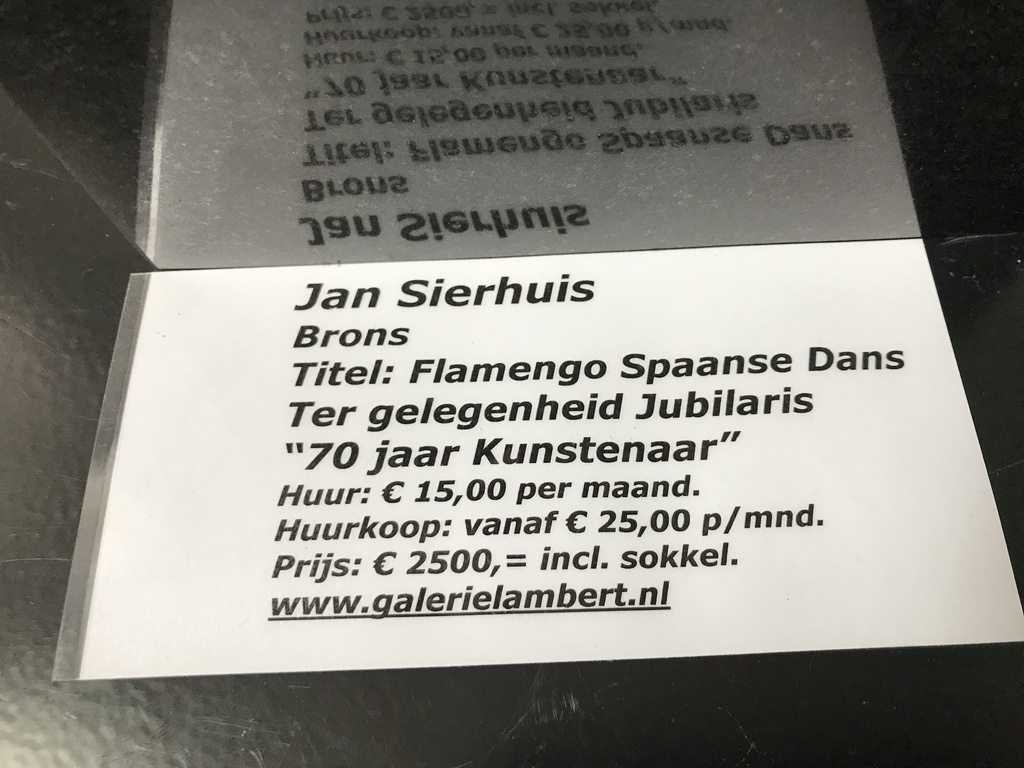 Jan Sierhuis - JAN SIERHUIS Flamenco Spaanse dans,brons kopen? Bied vanaf 399!