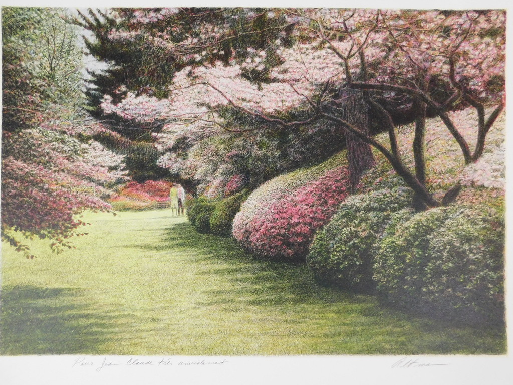 Harold Altman - Kleurenlitho - Strolling in the Spring kopen? Bied vanaf 45!