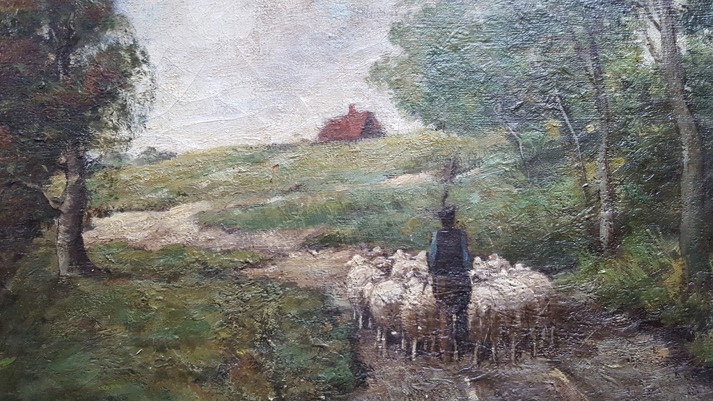 J.M. Bach - olie op doek, gesigneerd r.o. kopen? Bied vanaf 89!