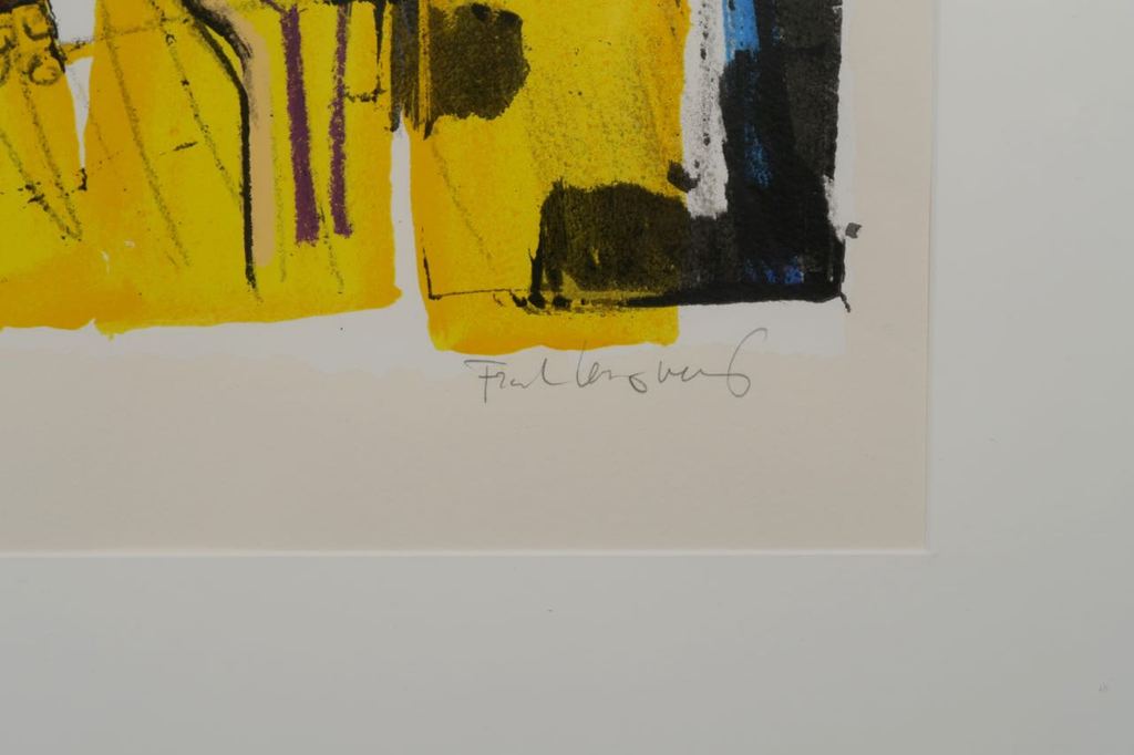 Frank Lengvenius: Zeefdruk, Zonder titel II - Ingelijst kopen? Bied vanaf 1!