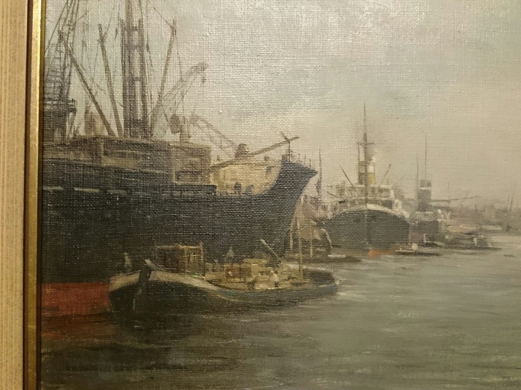 C.A. Streefkerk, Olieverf op doek, Havenzicht kopen? Bied vanaf 249!