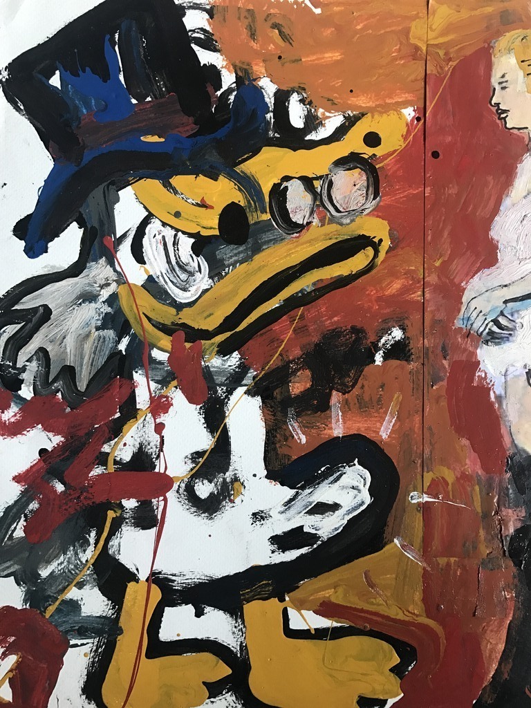 Peter Klashorst -origineel werk- oom Dagobert  kopen? Bied vanaf 1!