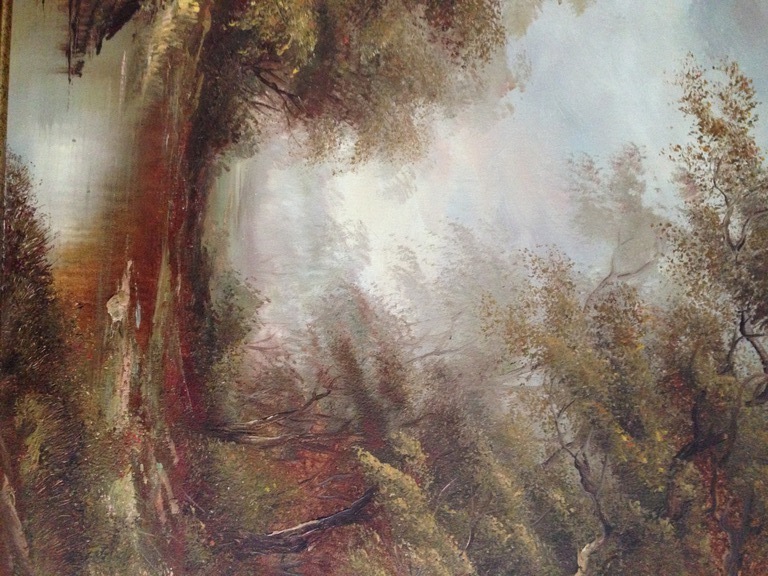 Vos - Bosgezicht met water - olieverf op doek kopen? Bied vanaf 25!