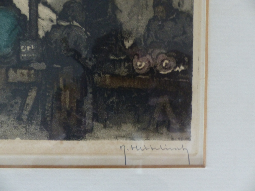 Originele ets markttafereel van Roger Hebbelinck, incl. echtheidscertificaat kopen? Bied vanaf 15!