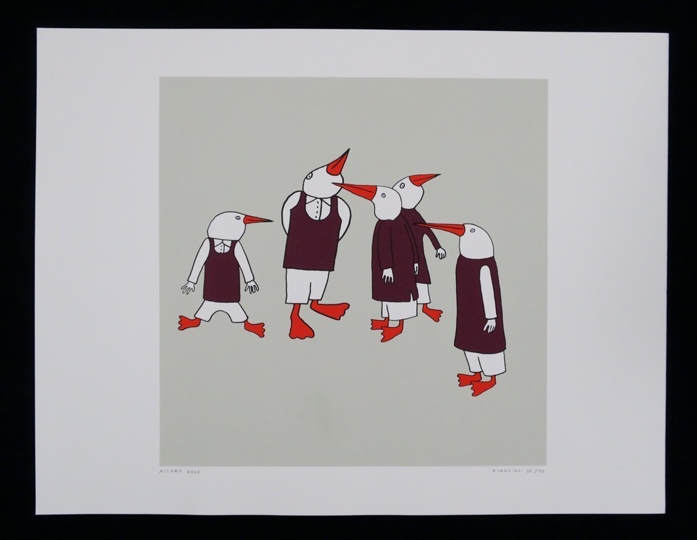 Jeroen Allart: Zeefdruk, Pinguins kopen? Bied vanaf 1!