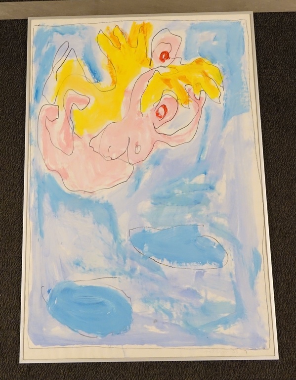 Annie Goddijn, Gouache, Engel, 110 x 70 cm kopen? Bied vanaf 20!