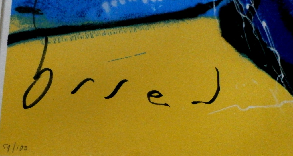 Herman Brood - grote ingelijste zeefdruk: Vliegtuig 3 - oplage 100 stuks kopen? Bied vanaf 295!