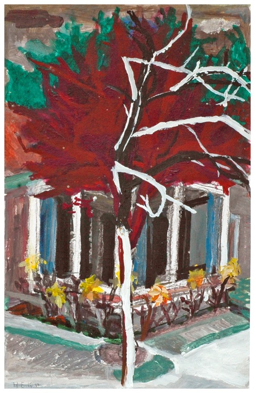 Hans Ebeling Koning, verf op papier, Prunus kopen? Bied vanaf 60!