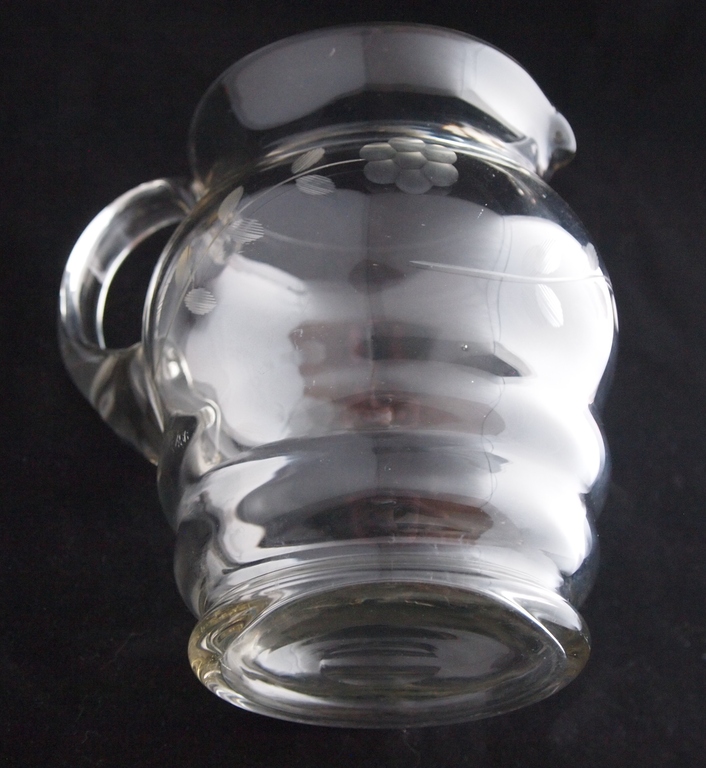 Boheems glas - Art Deco geslepen kristallen waterkan kopen? Bied vanaf 14!