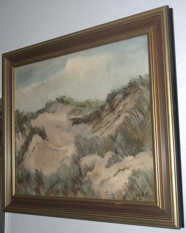 (Zeeuwse)Duinen - olieverf op doek,50x60 cm - mooi ingelijst kopen? Bied vanaf 225!