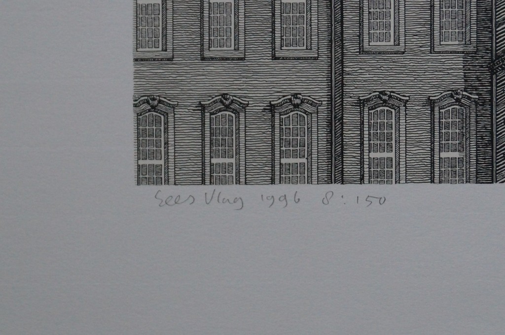 Sees Vlag - gesigneerde zeefdruk - Kerkplein 's Gravenhage - 1996 kopen? Bied vanaf 45!