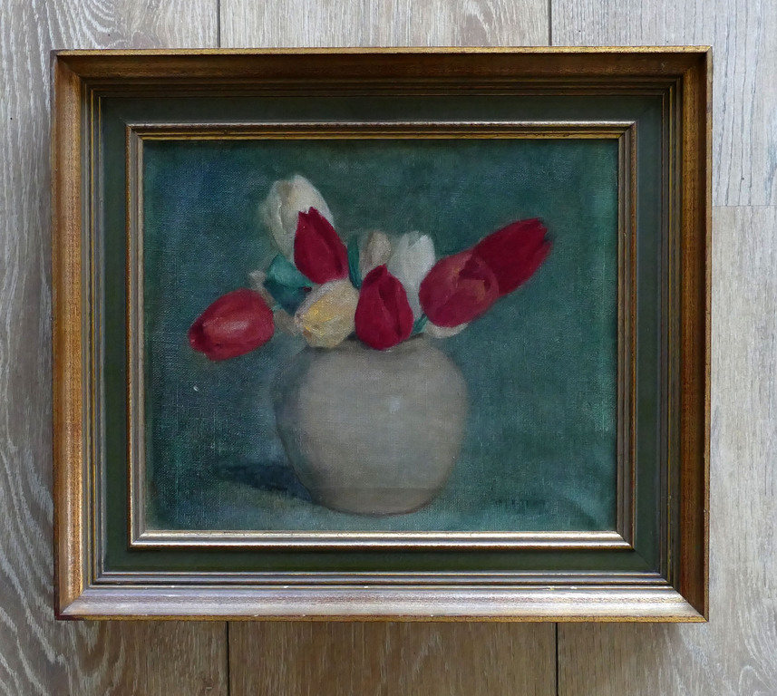 Hendrikus IJkelenstam - Stilleven met rozen verkocht voor € 50!