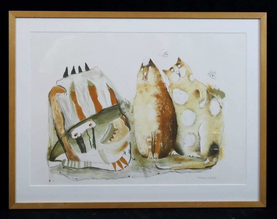 Maricha Tervoort: Litho, Zonder titel - Ingelijst kopen? Bied vanaf 1!