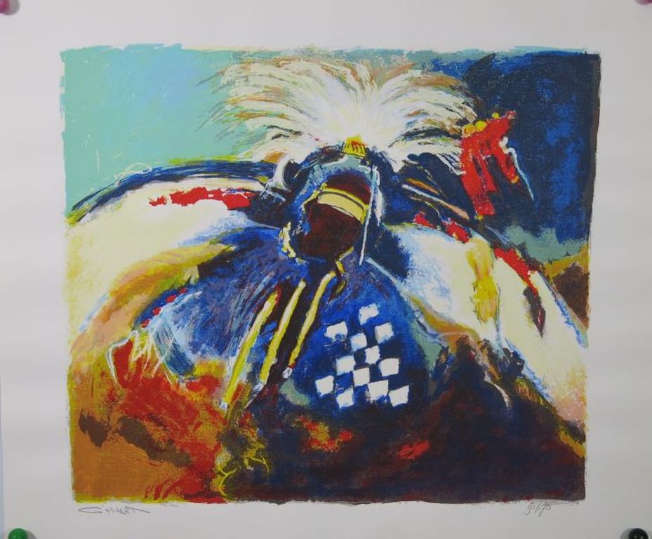 Gerard 't Hart, zeefdruk: Sjamaan 2 verkocht voor € 50!