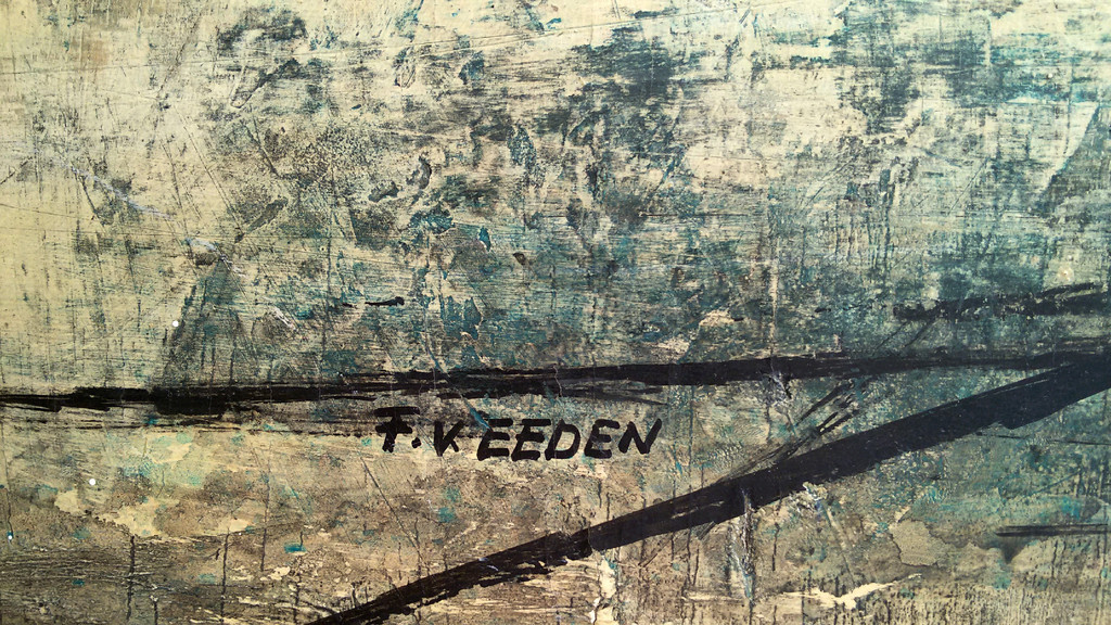 Frits van Eeden - Paardenhoofd, gemengde techniek op paneel kopen? Bied vanaf 1!