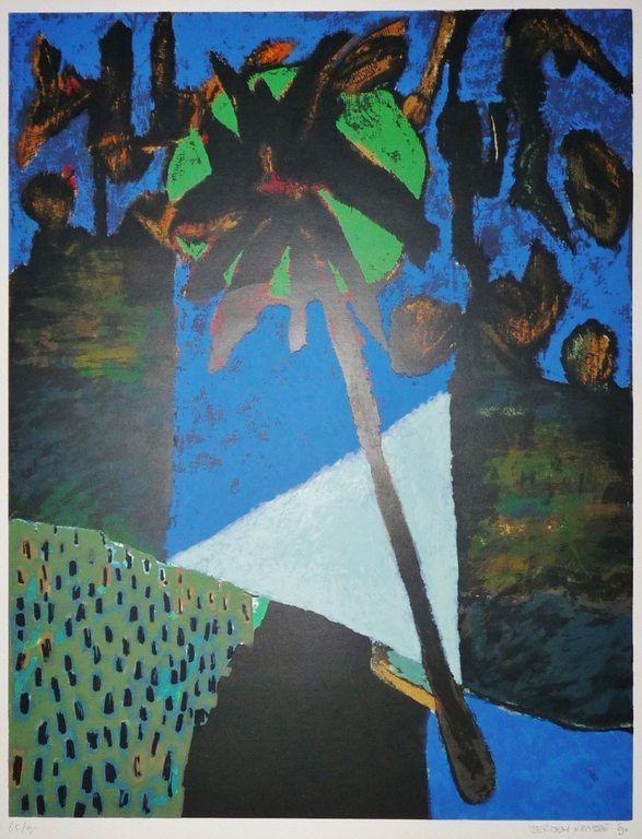 Jeroen Krabbe: Zeefdruk, Landschap, Gesigneerd, 1990 kopen? Bied vanaf 120!