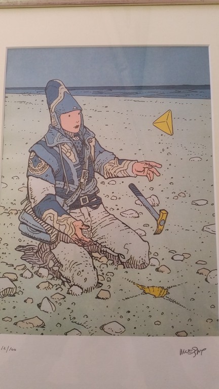 Jean GIRAUD MOEBIUS  zeefdruk  gesigneerd verkocht voor € 160!
