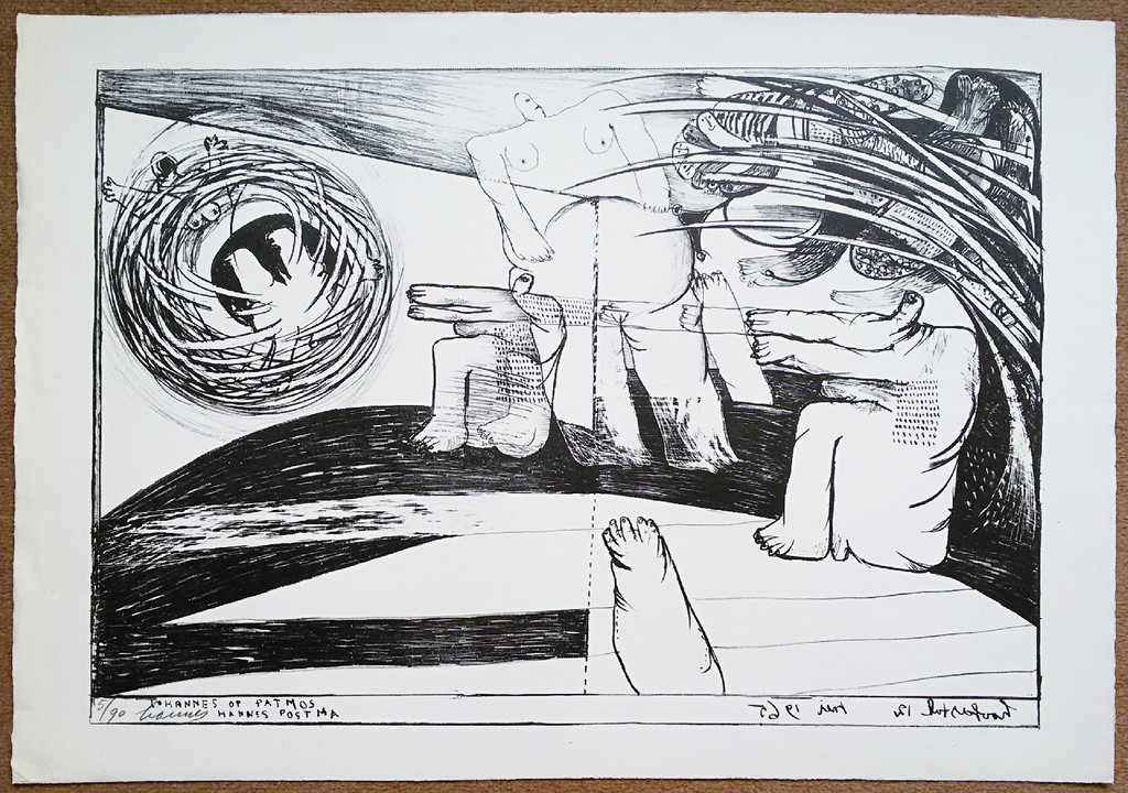 Hannes Postma - Hannes Postma - Johannes op Patmos, litho kopen? Bied vanaf 35!