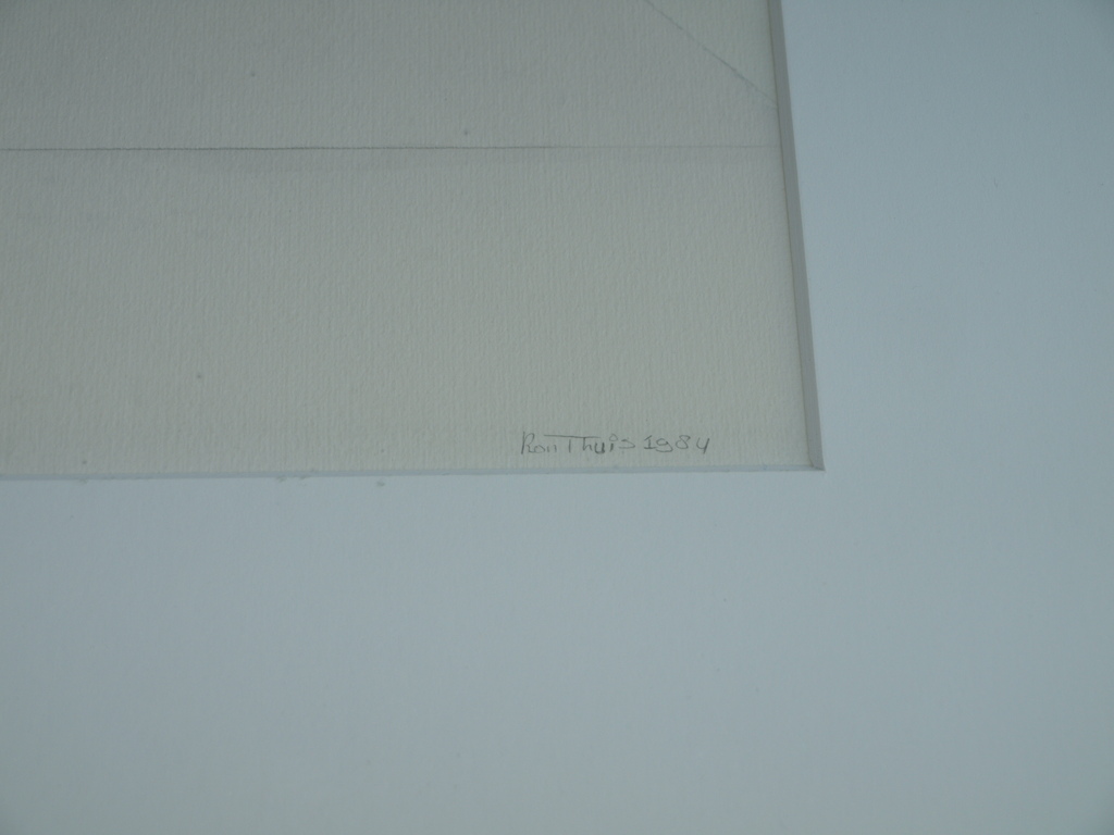 Ron Thuis – Aquarel – Tafelvoetbal – Gesigneerd & ingelijst - 1984 kopen? Bied vanaf 1!