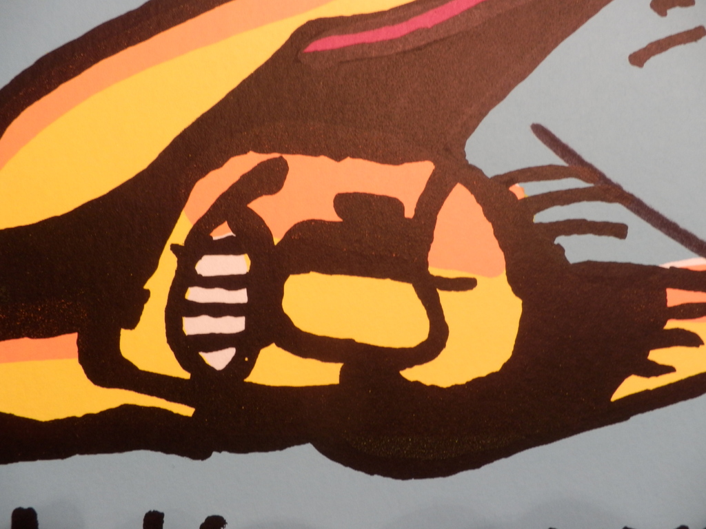 HERMAN BROOD, Gelimiteerde en HANDGESIGNEERDE Zeefdruk  SPOELT U MAAR kopen? Bied vanaf 25!