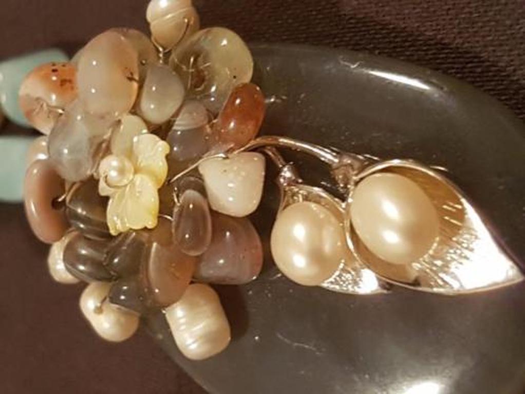 Ketting agaat en zoetwater parels kopen? Bied vanaf 7!