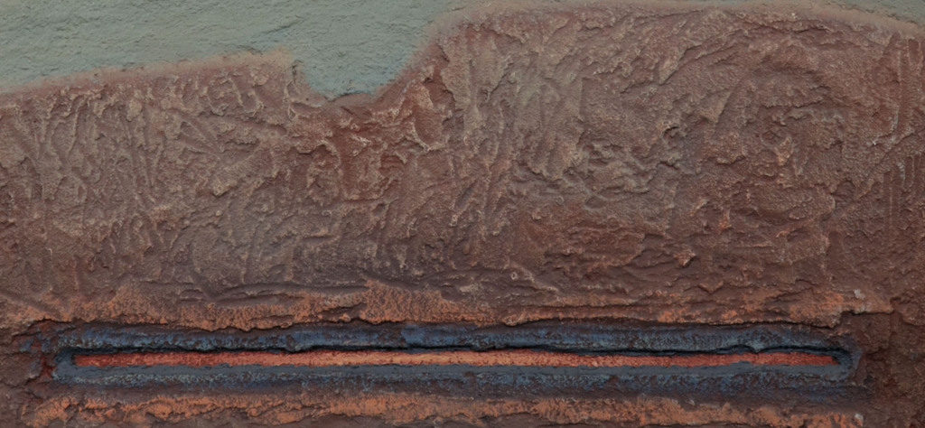 Wil Rovers: Acryl en Olieverf op board, Rood denkt aan blauw - Ingelijst kopen? Bied vanaf 80!