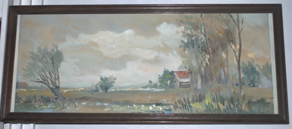Gouache polderland verkocht voor € 35!