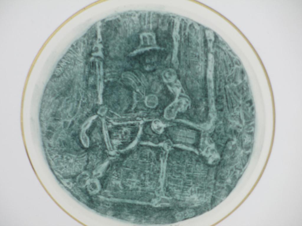 Poppe Damave, Man met koemachine, Ets verkocht voor € 40!